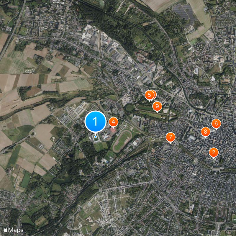 Stade de la Licorne Map