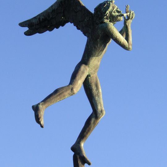 Flöjtspelande ängel