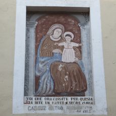 Catholic church building, mural, Work of art