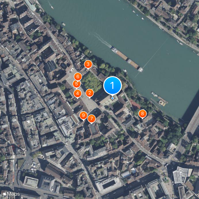 Basel Minster Map