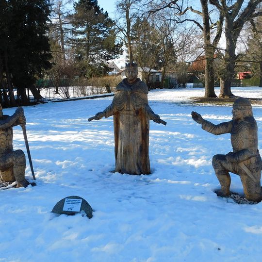 Sousoší krále Vladislava a vojínů Mukara a Srby v Mukařově