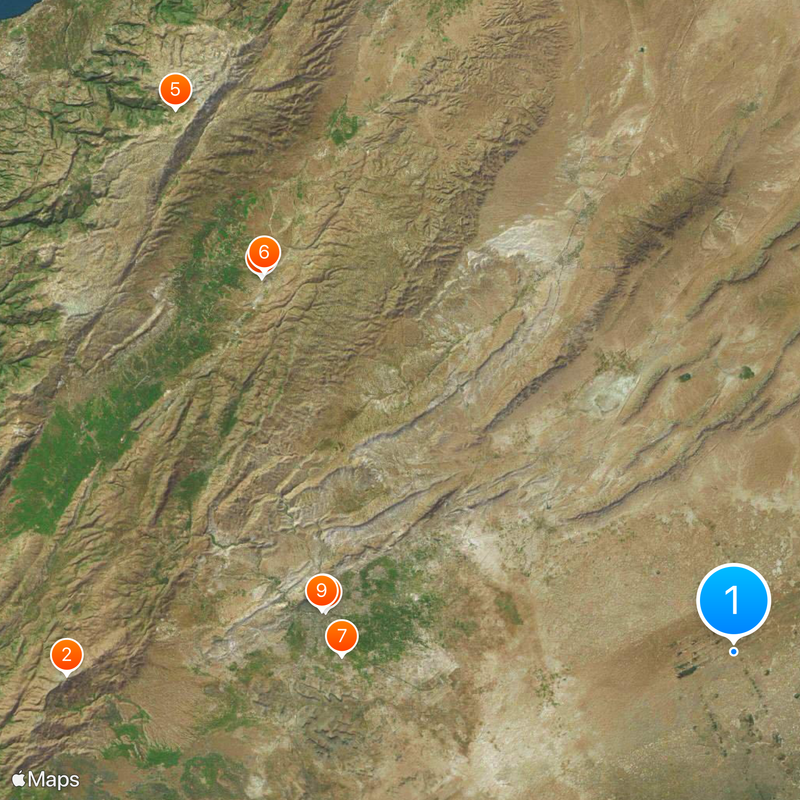 Rif Dimashq Governorate Map