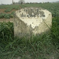 Milepost, Benington, N of jct with Butterwick Road