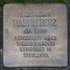 Stolperstein en memoria de Martin Herz