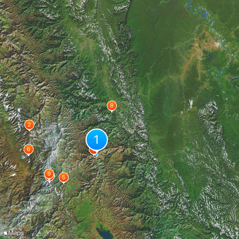 Departamento de Huánuco Mapa