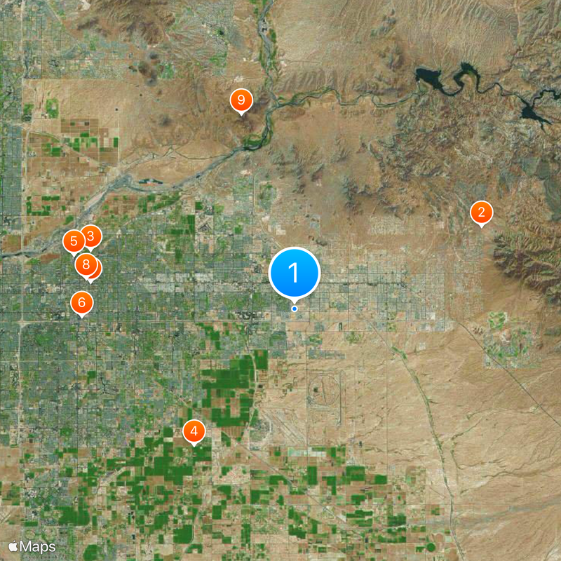 Arizona State Route 202 Mapa