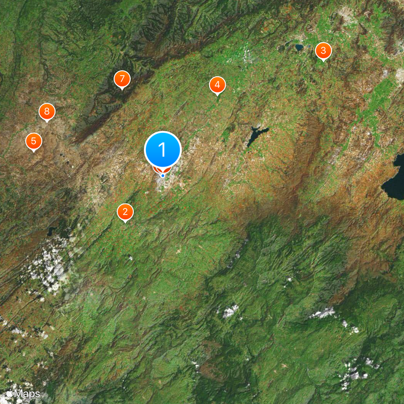 Altiplano Cundiboyacense Map