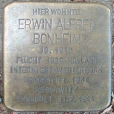 Stolperstein en memoria de Erwin Alfred Bonheim