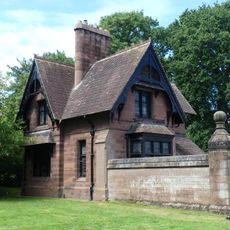 Garden Lodge, yard walls and  attached storeshed and domestic offices