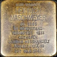 Stolperstein dedicated to Heinrich Maschmeyer