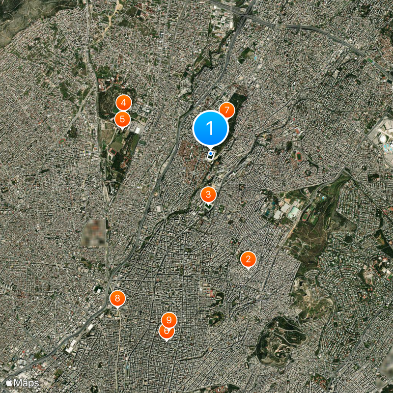 Agia Sofiastadion Kaart