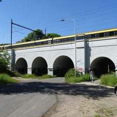 Railway bridge over Tálínská street
