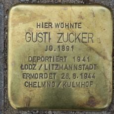 Stolperstein dedicated to Gusti Zucker