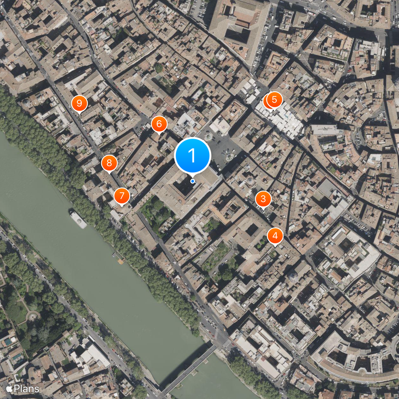 Palazzo Farnese Kaart