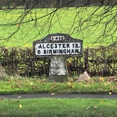 Milestone, just S of new Wythall roundabout