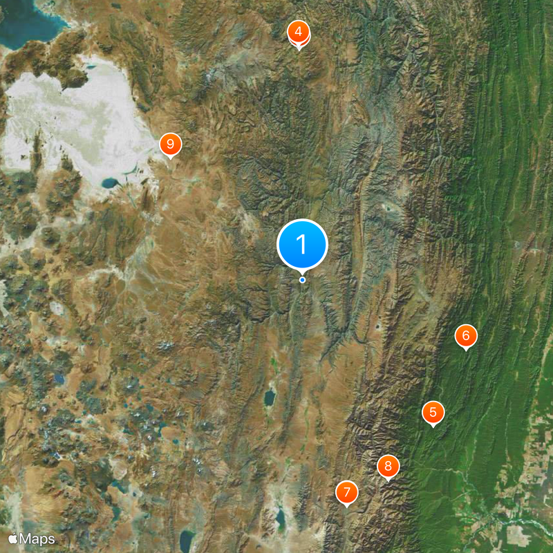 Tupiza Map