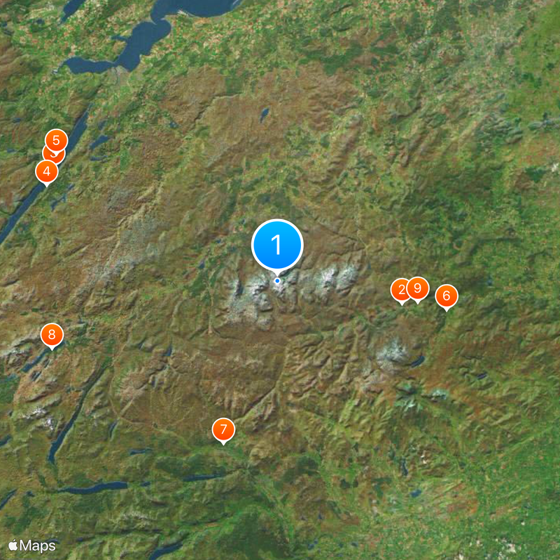 Parque nacional Cairngorms Mapa