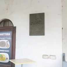 Pamětní deska Pavla Stránského v podloubí Staré radnice v Litoměřicích