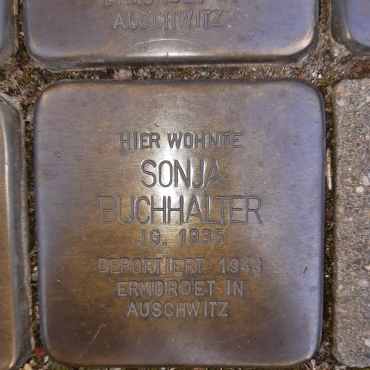 Stolperstein en memoria de Sonja Buchhalter