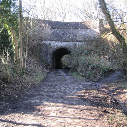 Aqueduct south west of Peers Cottages, Strines, on Peak Forest Canal