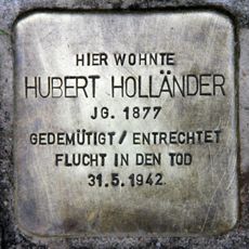 Stolperstein dedicated to Hubert Holländer