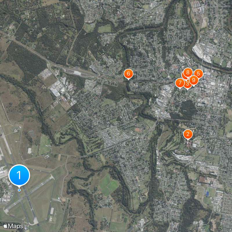 RAAF Base Amberley Mapa