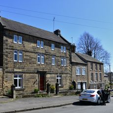 West Bank, attached wall and gate piers, and attached outbuilding to south