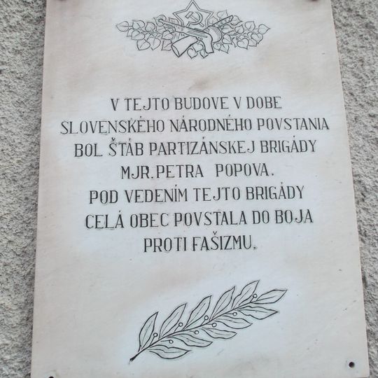 Majer barón. Schwaben-Durneiss, tabuľa pamätná