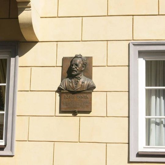 Pamětní deska Josefa Fanty v Praze