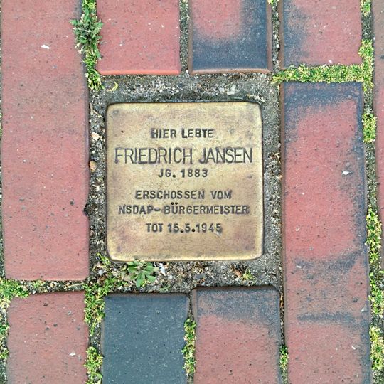 Stolperstein für Friedrich Jansen