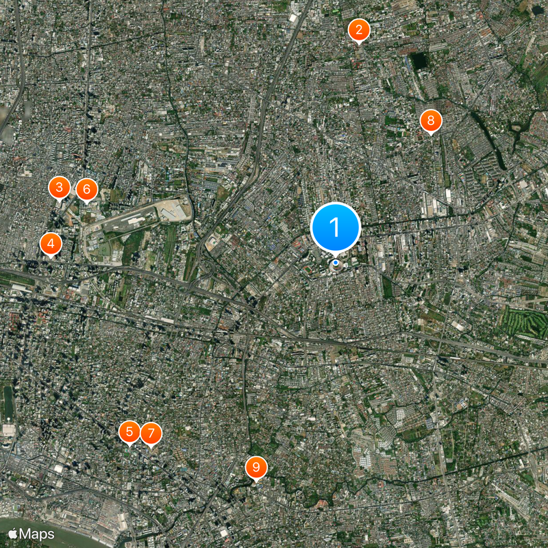 Rajamangala Stadium Map
