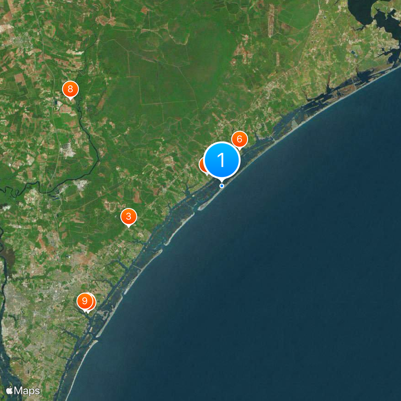 Topsail Beach Map