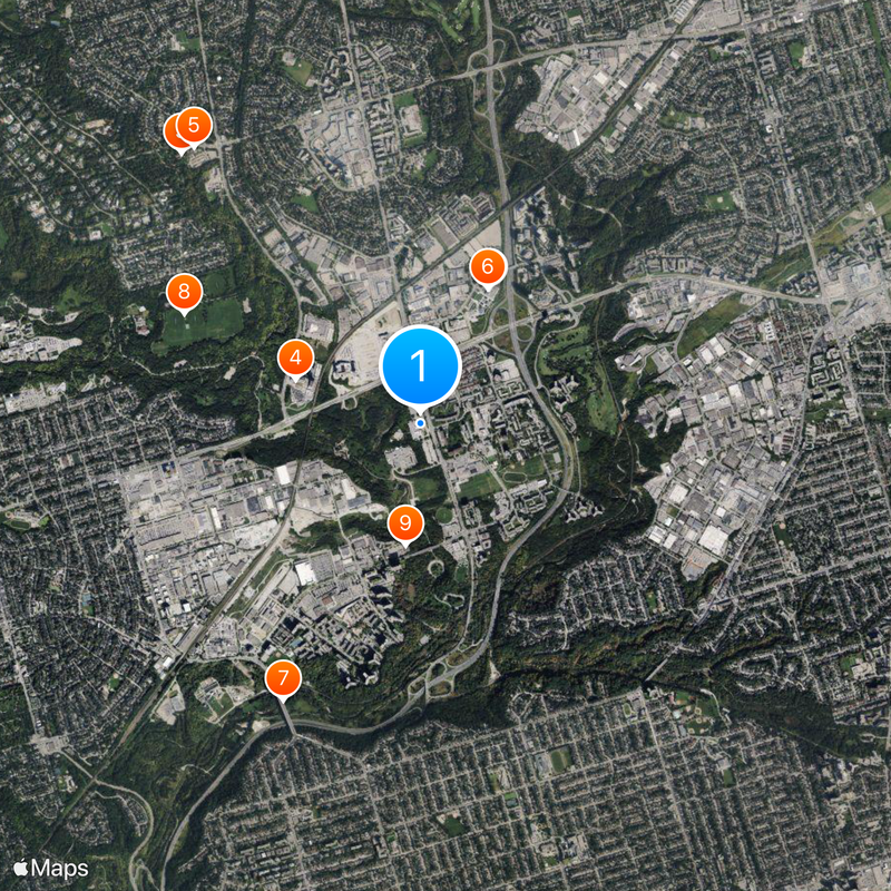 Ontario Science Centre Mapa