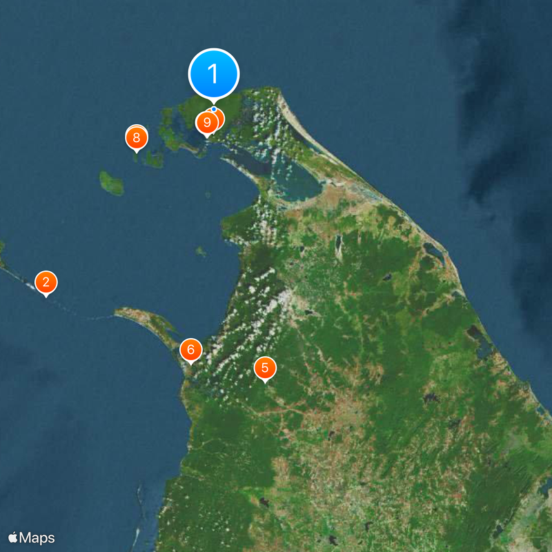 Northern Province Map