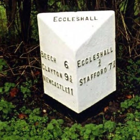 Milepost, between Cat's Hill Cross & Eccleshall