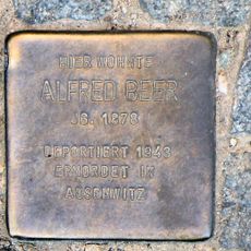 Stolperstein dedicated to Alfred Beer