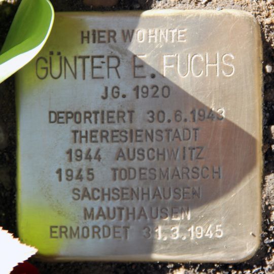 Stolperstein für Günter E. Fuchs