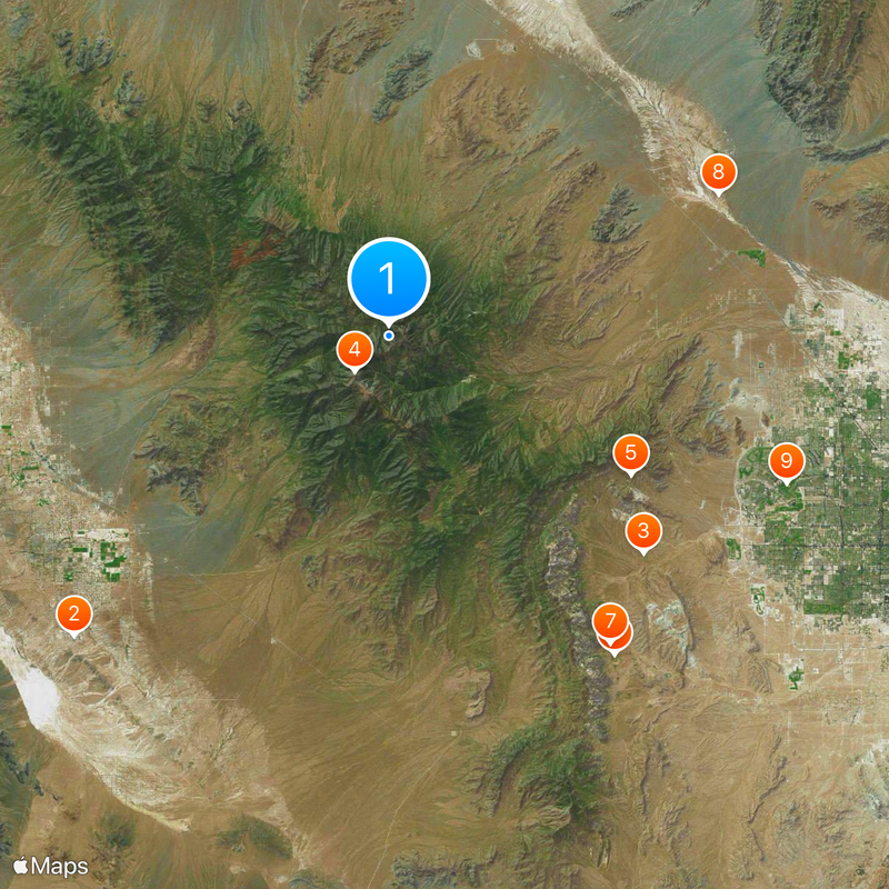 Spring Mountains Map