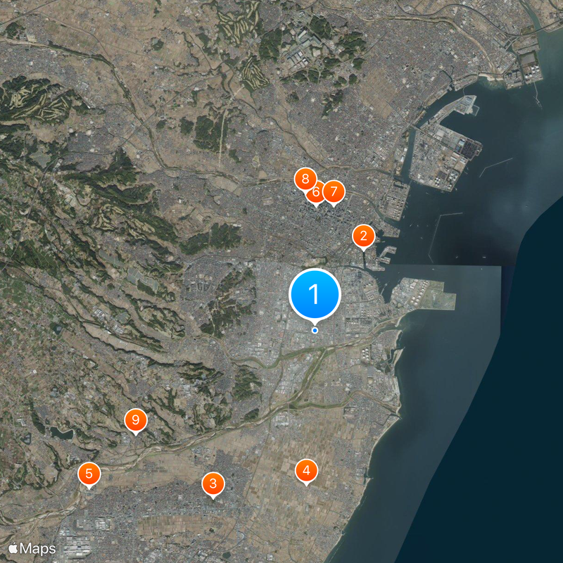 Japan National Route 25 Kaart