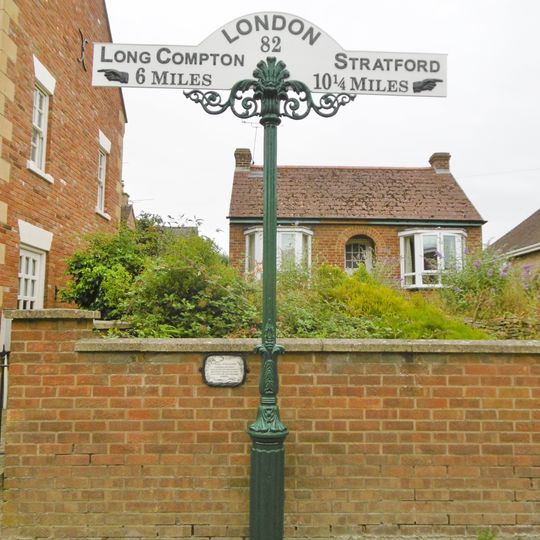 Milepost at SP 25872 40771