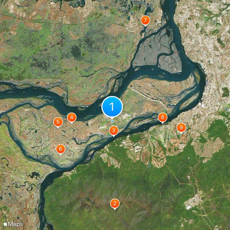 Bolshoy Ussuriysky Island Map