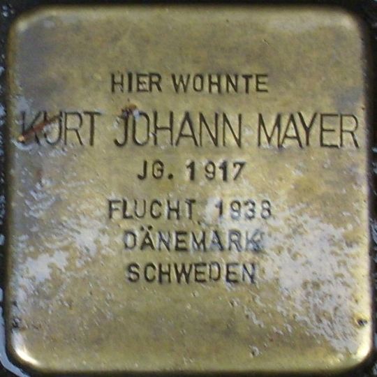 Stolperstein für Kurt Johann Mayer