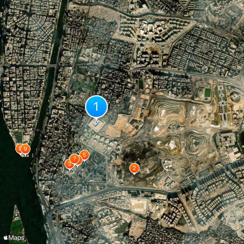 Meczet Amr ibn al-As Mapa