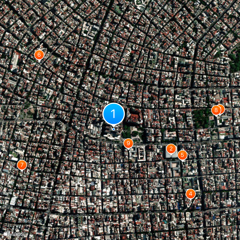 Hospital de Clínicas José de San Martín Map