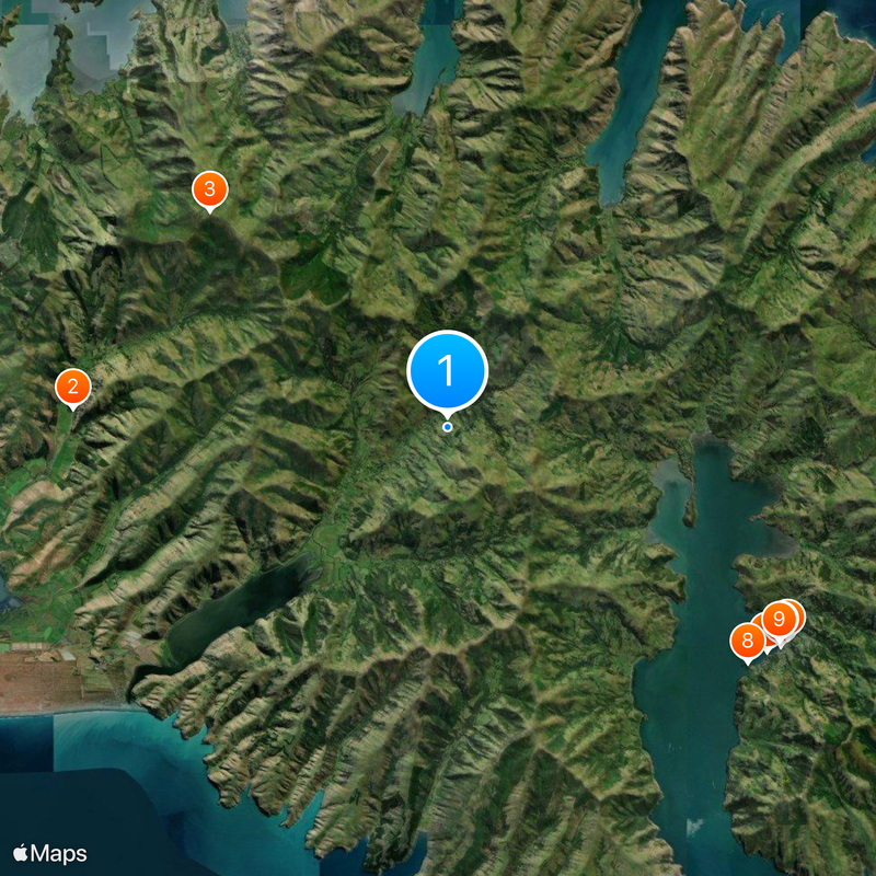 Półwysep Banksa Mapa