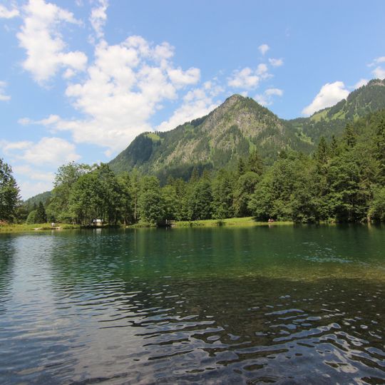 Karstquellen im Christlessee SSE von Oberstdorf