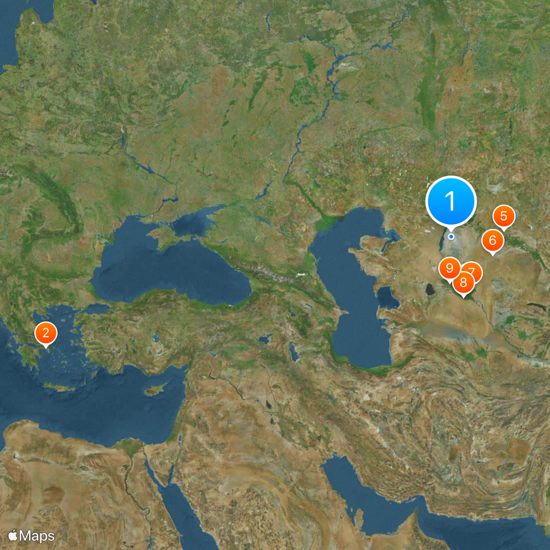 Vozrozhdeniya island Map