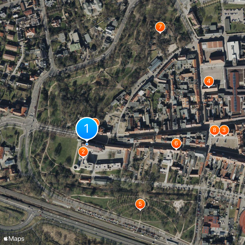 Iglesia de Todos los Santos Mapa