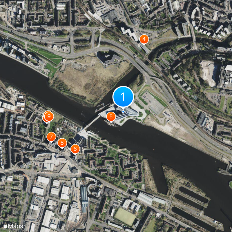 Riverside Museum Mapa