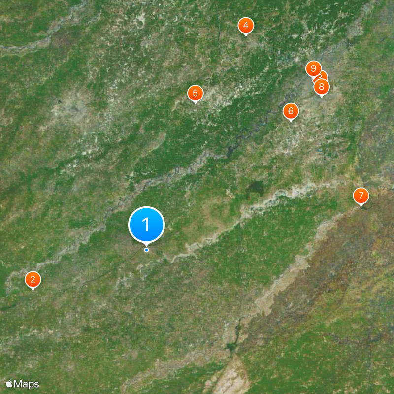 District d'Okara Carte